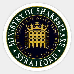 Ministry of Shakespeare Sticker